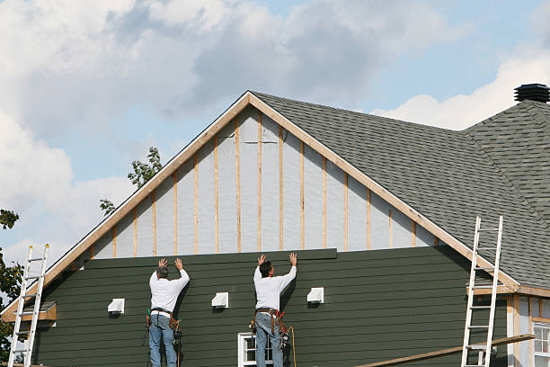 Professional Emergency Siding Repair technician working in Westminster, TX